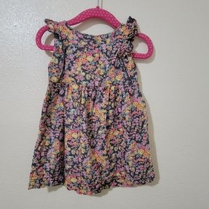 Peek Little Peanut Floral Dress Ruffle Sleeve Size 12-18 Months